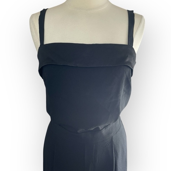 NWT VINCE Black Tuxedo Jumpsuit, Size 14 - Picture 7 of 15